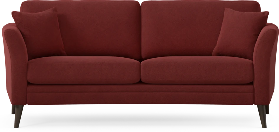 Eden - 2,5-sits soffa svängd - Röd