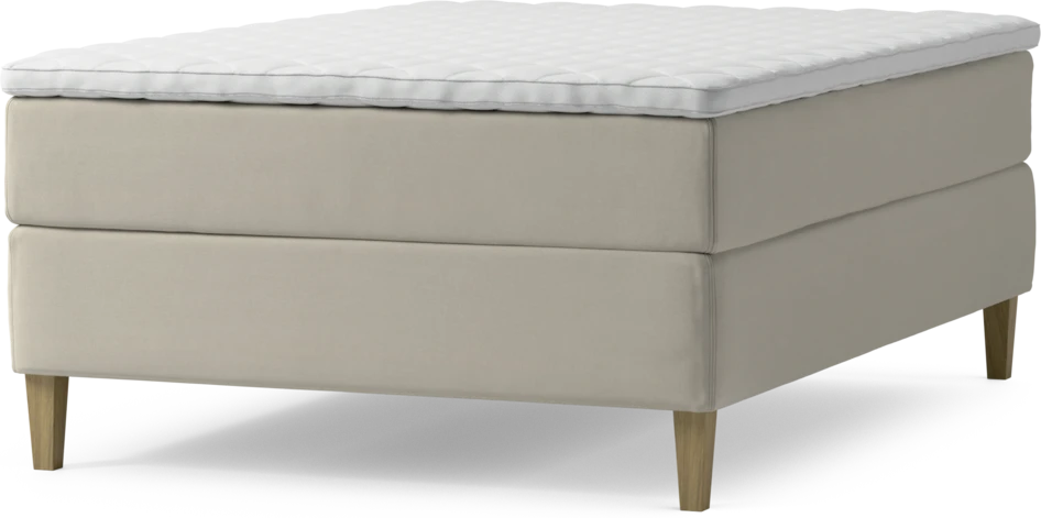 Delux Exclusive - Kontinentalsäng, enkelsäng 140 cm med bäddmadrass och sängben