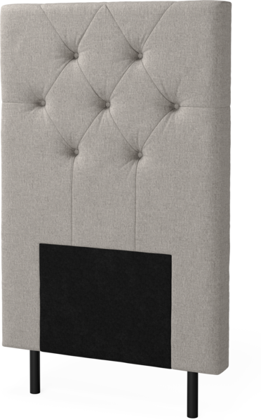 New York pikerad - Sänggavel, 90-210 cm - Grå