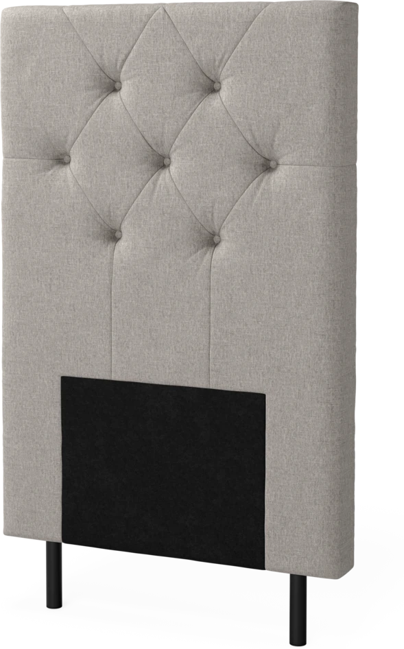 New York pikerad - Sänggavel, 90-210 cm - Grå