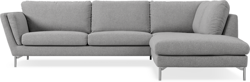 Madison Lux - 3-sits soffa med divan höger - Grå