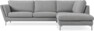 Madison Lux - 3-sits soffa med divan höger - Grå