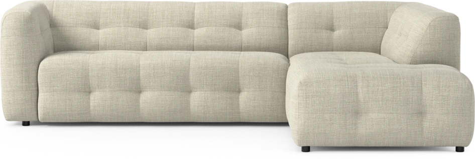 Bella - 3-sits soffa med divan höger - Beige