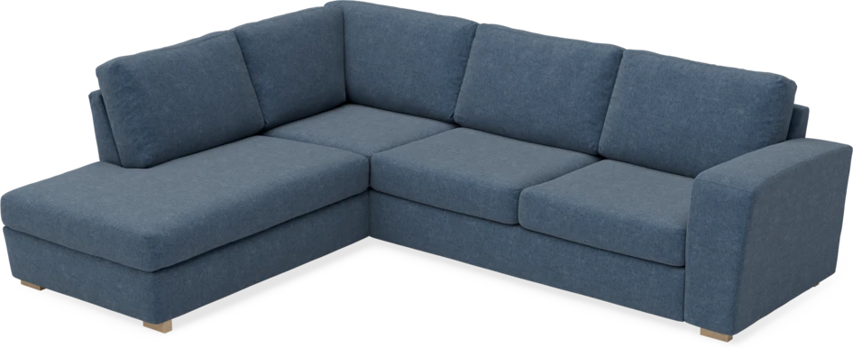 Friday - 2,5-sits soffa med divan vänster - Blå