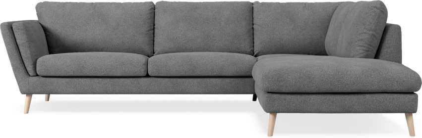 Madison Lux - 3-sits soffa med divan höger - Vit