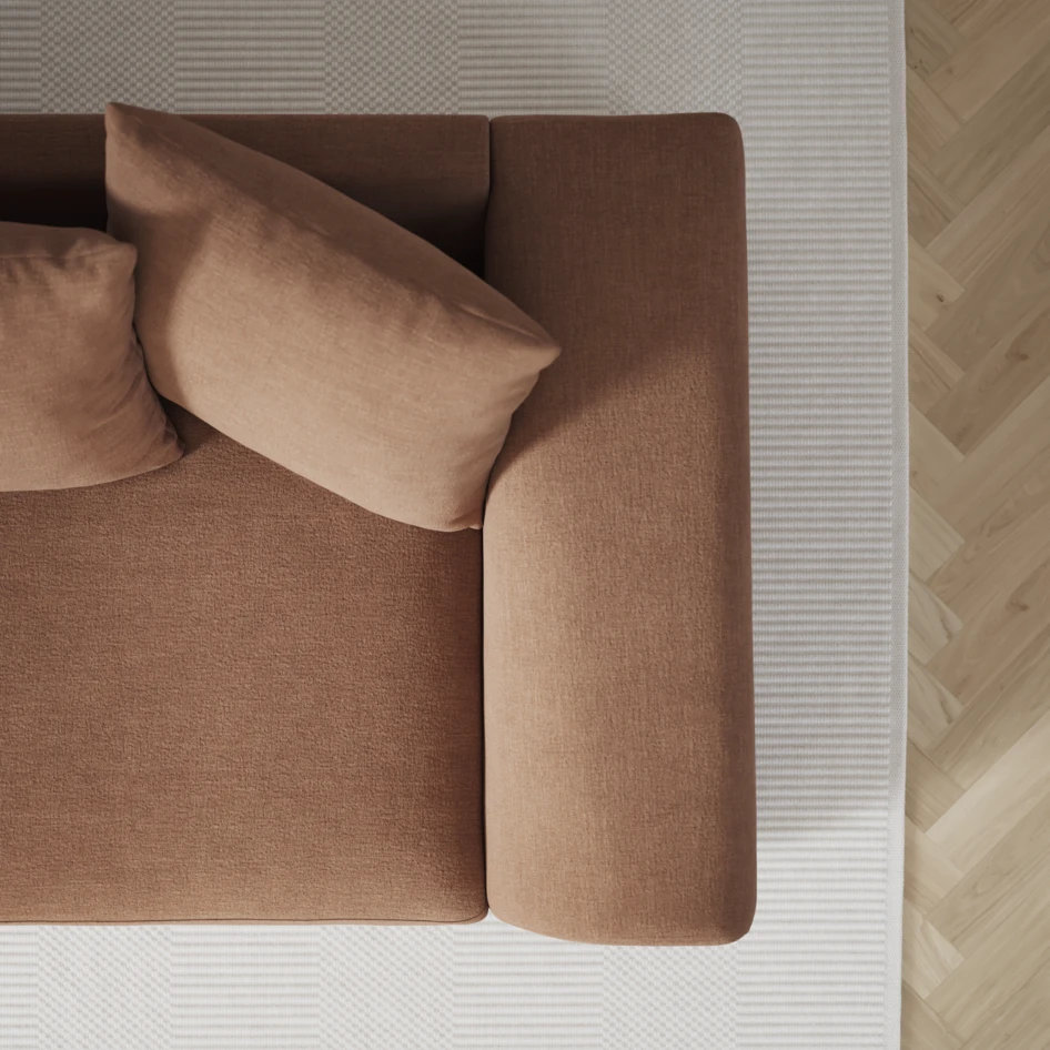 Town - 3-sits soffa med divan höger och schäslong vänster - Orange