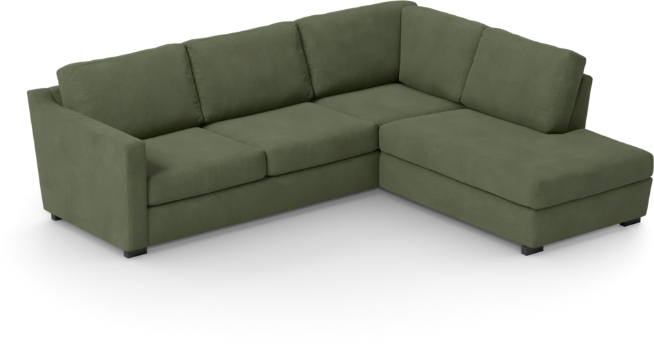Friday - 2,5-sits soffa med divan höger - Grön