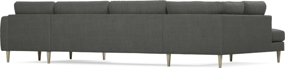 Bridge - 3-sits soffa med divan vänster och schäslong höger - Grå