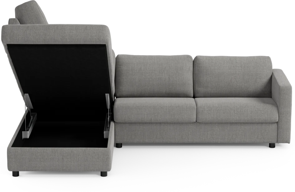 Lindö - Bäddsoffa 2,5-sits med divan - Grå