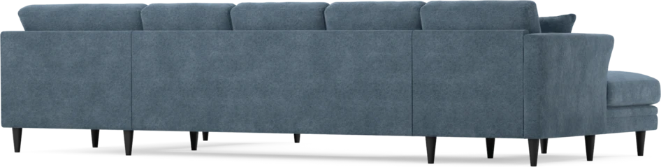 Eden - 3-sits soffa med schäslong vänster och divan höger - Blå