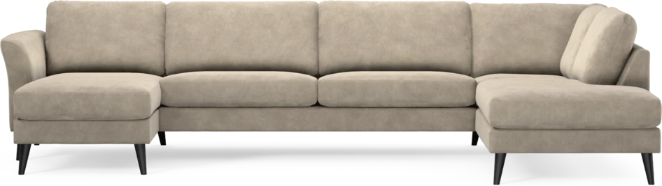 Bridge - 3-sits soffa med schäslong vänster och divan höger - Beige