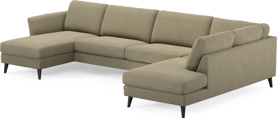 Bridge - 3-sits soffa med schäslong vänster och divan höger - Beige