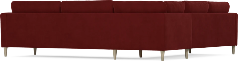 Bridge - Hörnsoffa, 2+3-sits - Röd