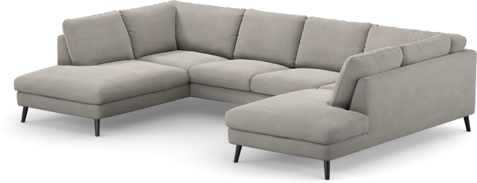 Madison Lux - 2-sits soffa med divan vänster och höger - Grå