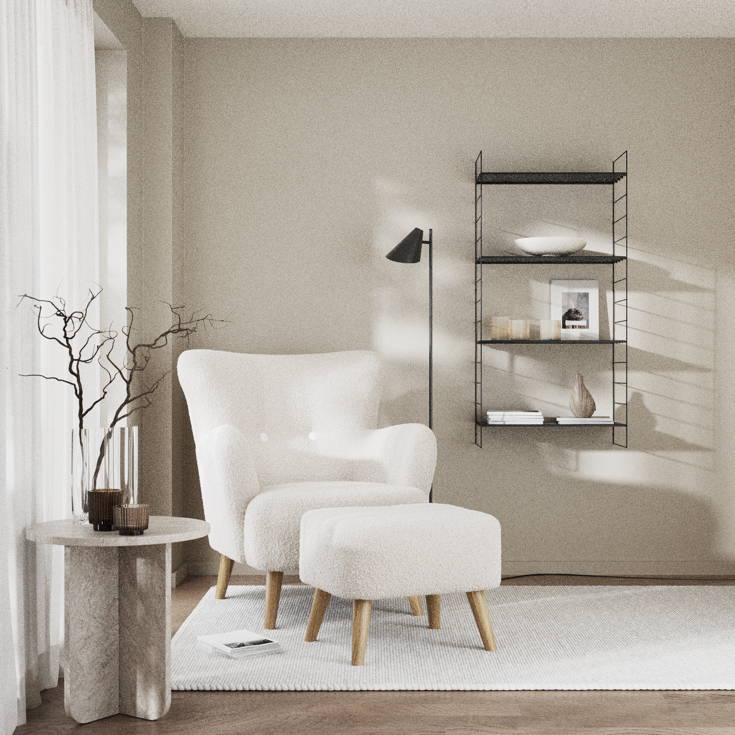 Timmy, Fåtölj med fotpall