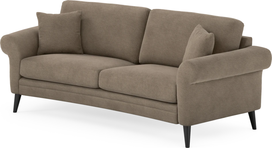 Eden - 2,5-sits soffa svängd - Brun
