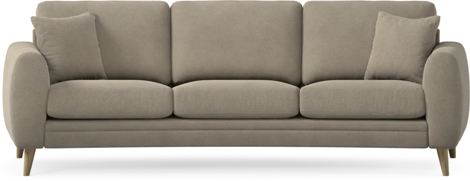 Eden - 3-sits soffa svängd - Beige