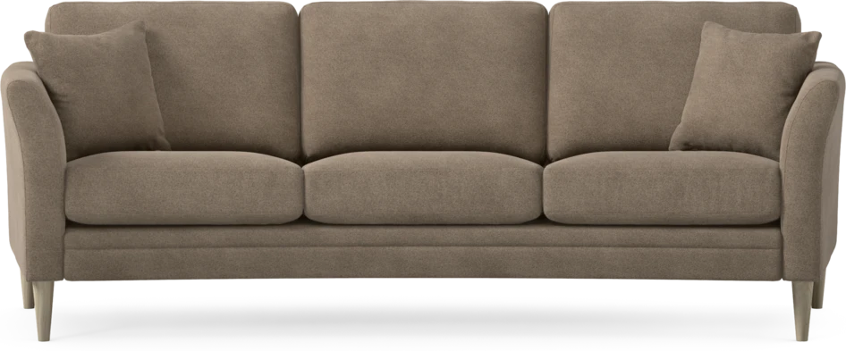 Eden - 3-sits soffa svängd - Brun