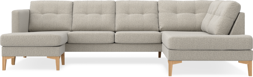 Rio - 3-sits soffa med schäslong vänster och divan höger - Beige