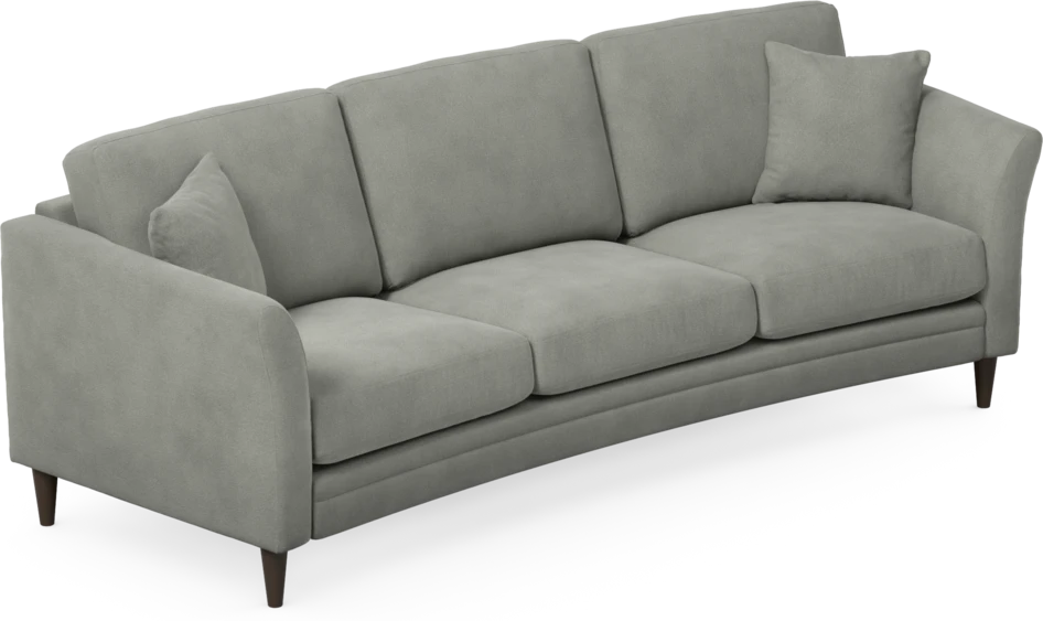 Eden - 3-sits soffa svängd - Grå