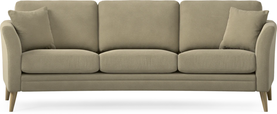 Eden - 3-sits soffa svängd - Beige