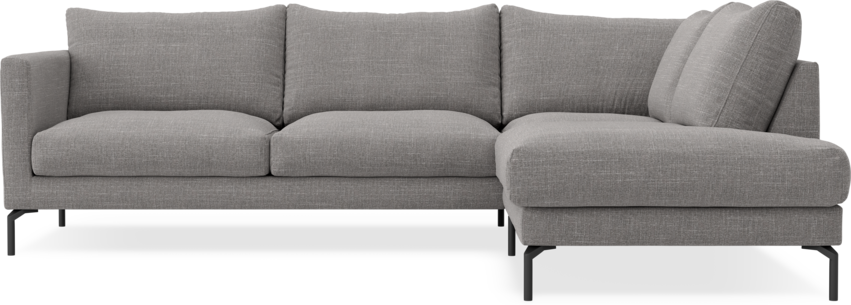 Impression Delux - 3-sits soffa med divan höger - Grå