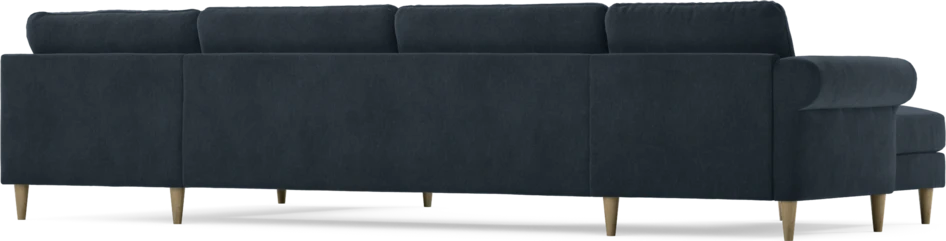 Bridge - 3-sits soffa med schäslong vänster och divan höger - Blå
