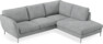 Madison - 2-sits soffa med divan höger - Vit