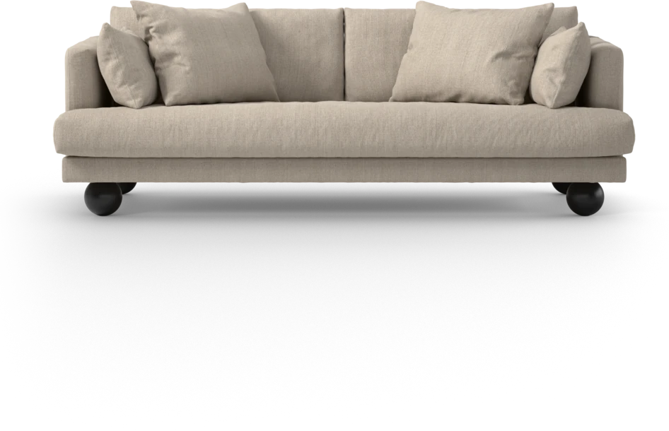 Harper - 3-sits soffa, hel dyna - Beige