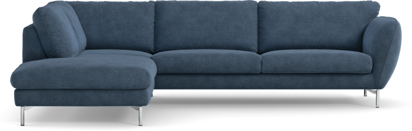 Madison - 3-sits soffa med divan vänster - Blå
