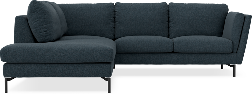 Madison - 2-sits soffa med divan vänster - Turkos