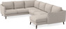 Madison - Hörnsoffa med schäslong höger - Beige
