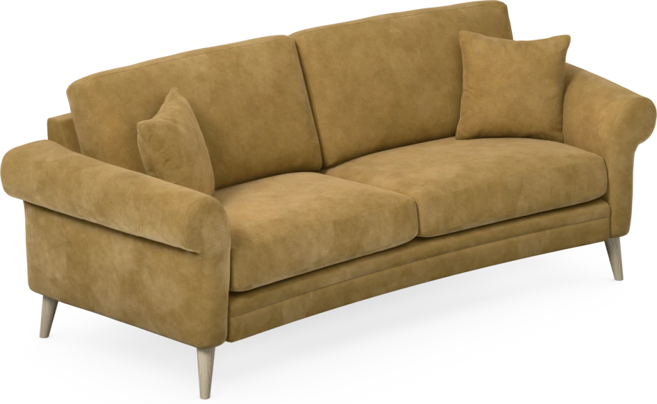 Eden - 2,5-sits soffa svängd - Gul