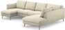 Madison Lux - 2-sits soffa med schäslong vänster och divan höger - Vit