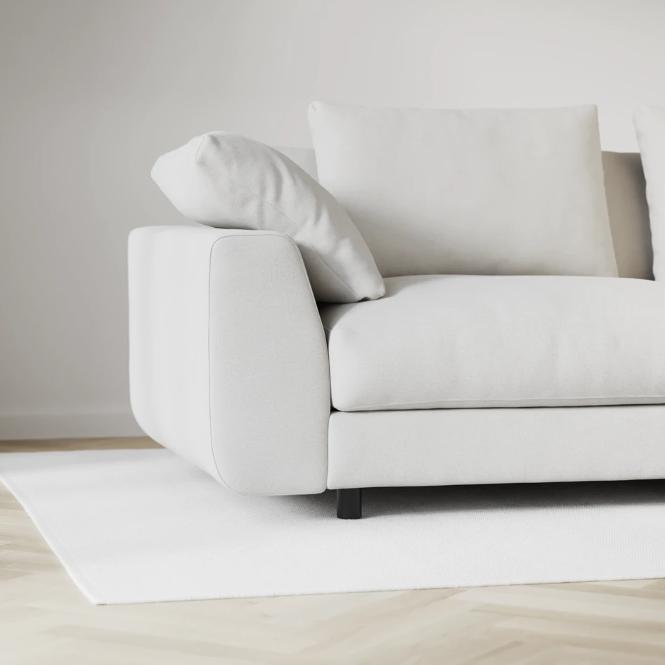 Amie - 4-sits soffa - Vit
