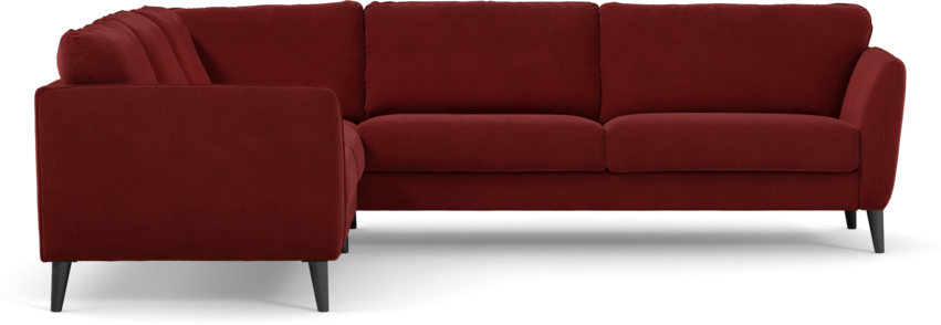 Bridge - Hörnsoffa, 2+3-sits - Röd
