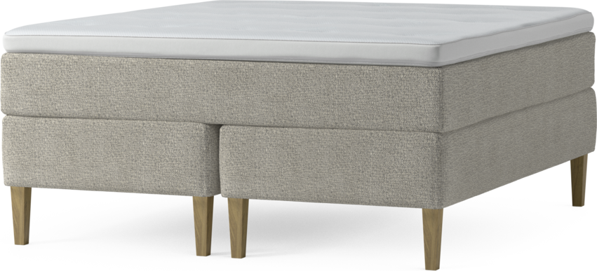 Delux Exclusive - Kontinentalsäng, dubbelsäng med bäddmadrass och sängben