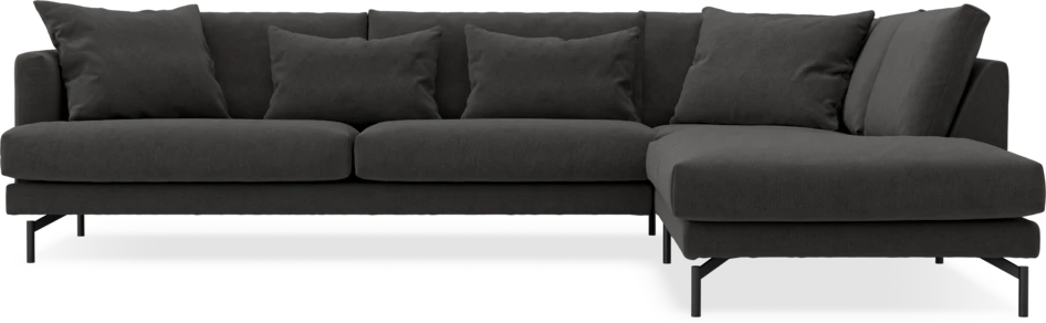 Harper - 3-sits soffa med divan höger - Grå