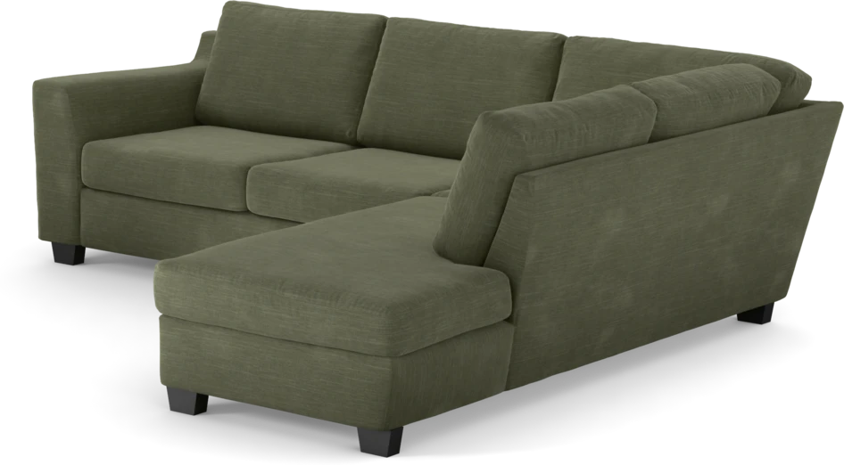 Friday - 2,5-sits soffa med divan höger - Grön