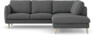 Madison Lux - 2-sits soffa med divan höger - Grå