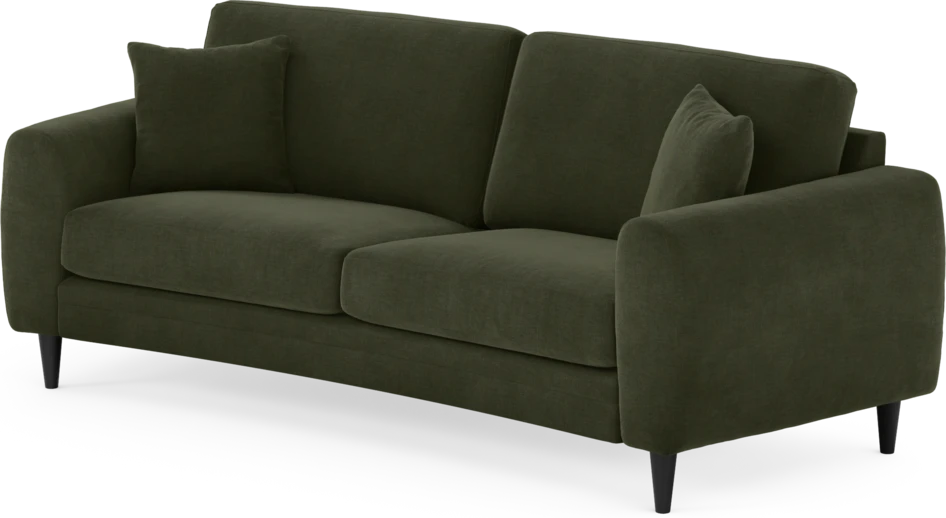 Eden - 2,5-sits soffa svängd - Grön