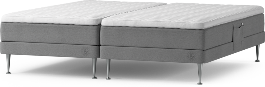 Särö Comfort - Ställbar säng, dubbelsäng med bäddmadrass och sängben