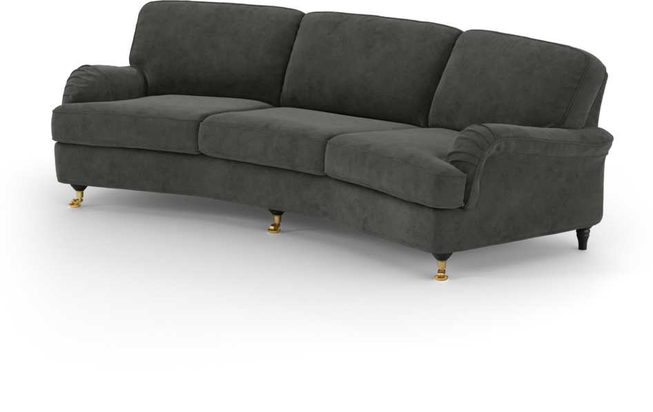 Oxford - 3-sits soffa svängd - Grå