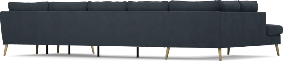 County - 4-sits soffa med divan vänster och schäslong höger - Blå