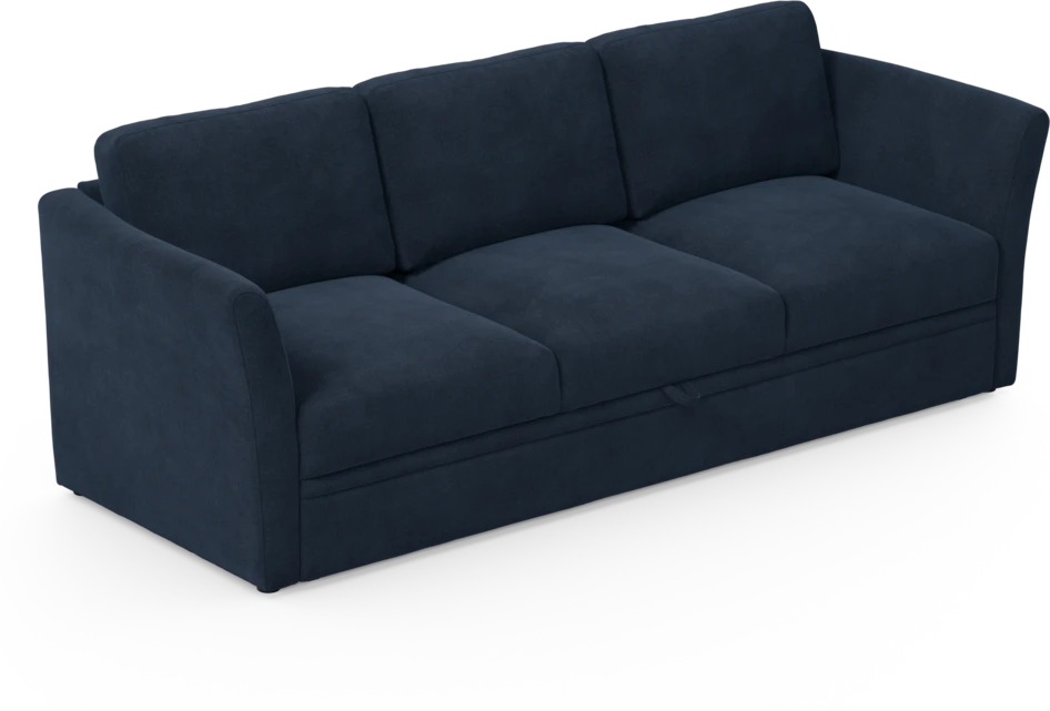 Öland - Bäddsoffa 3-sits, längsbäddad - Blå