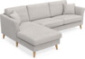 Eden - 2,5-sits soffa med schäslong - Grå