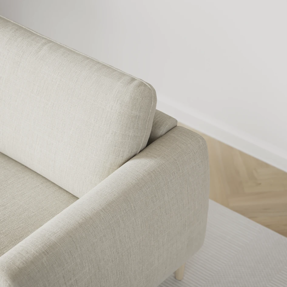 Bridge - 3-sits soffa med schäslong vänster och divan höger - Beige