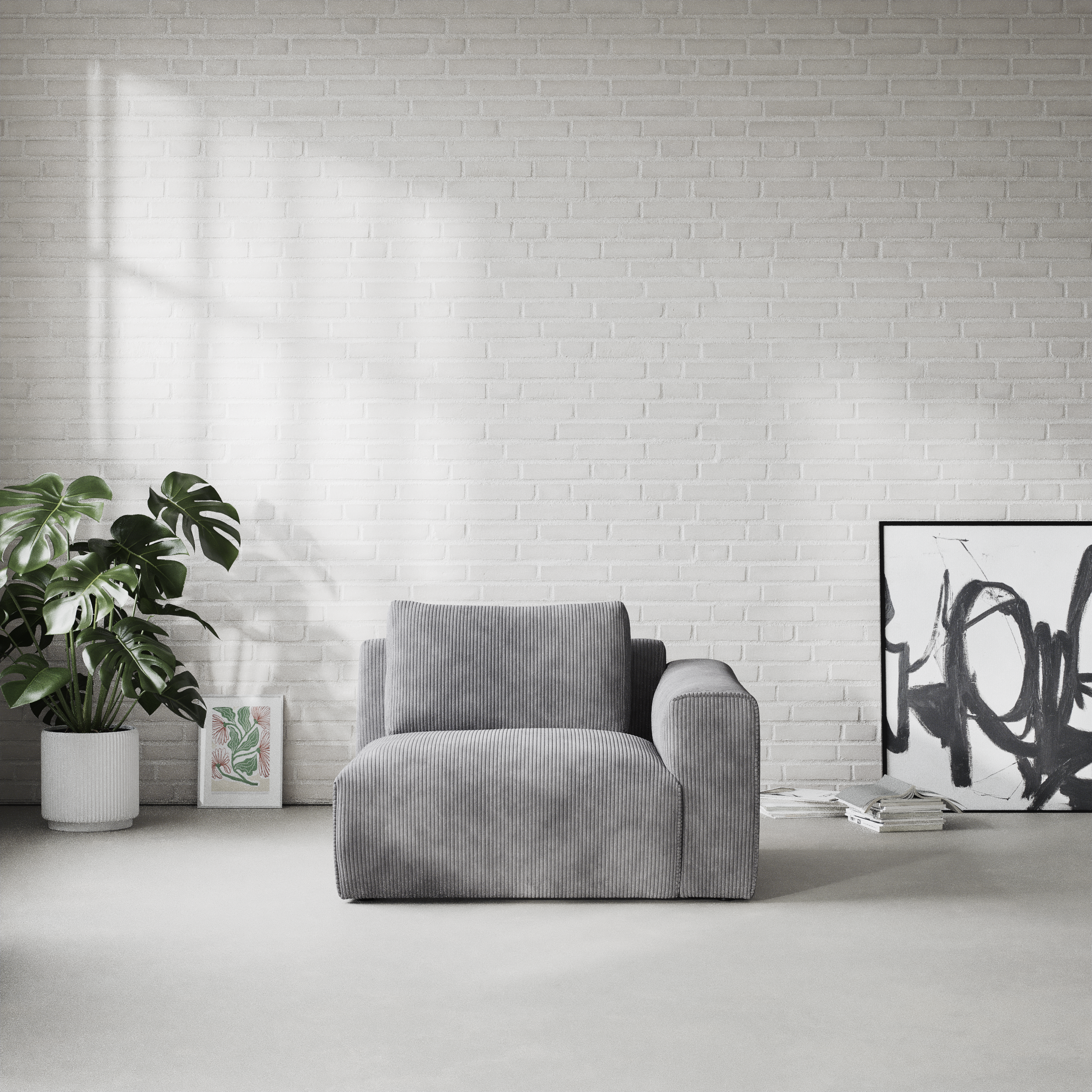 Free - 1,5-sits med armstöd höger - inspiration
