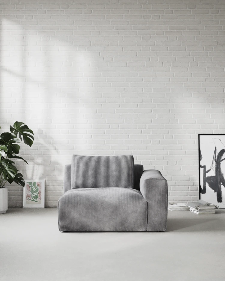Free - 1,5-sits med armstöd höger - inspiration