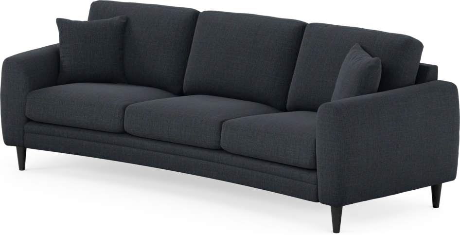 Eden - 3-sits soffa svängd - Blå